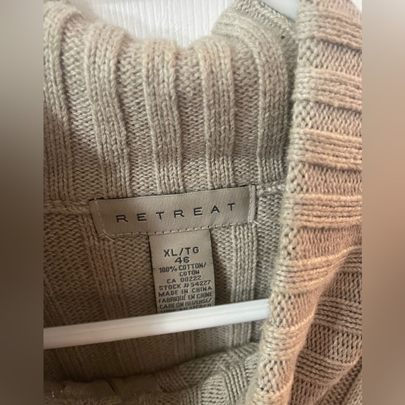 Cream Coloured Zip-Up Sweater - Picture 3 of 3